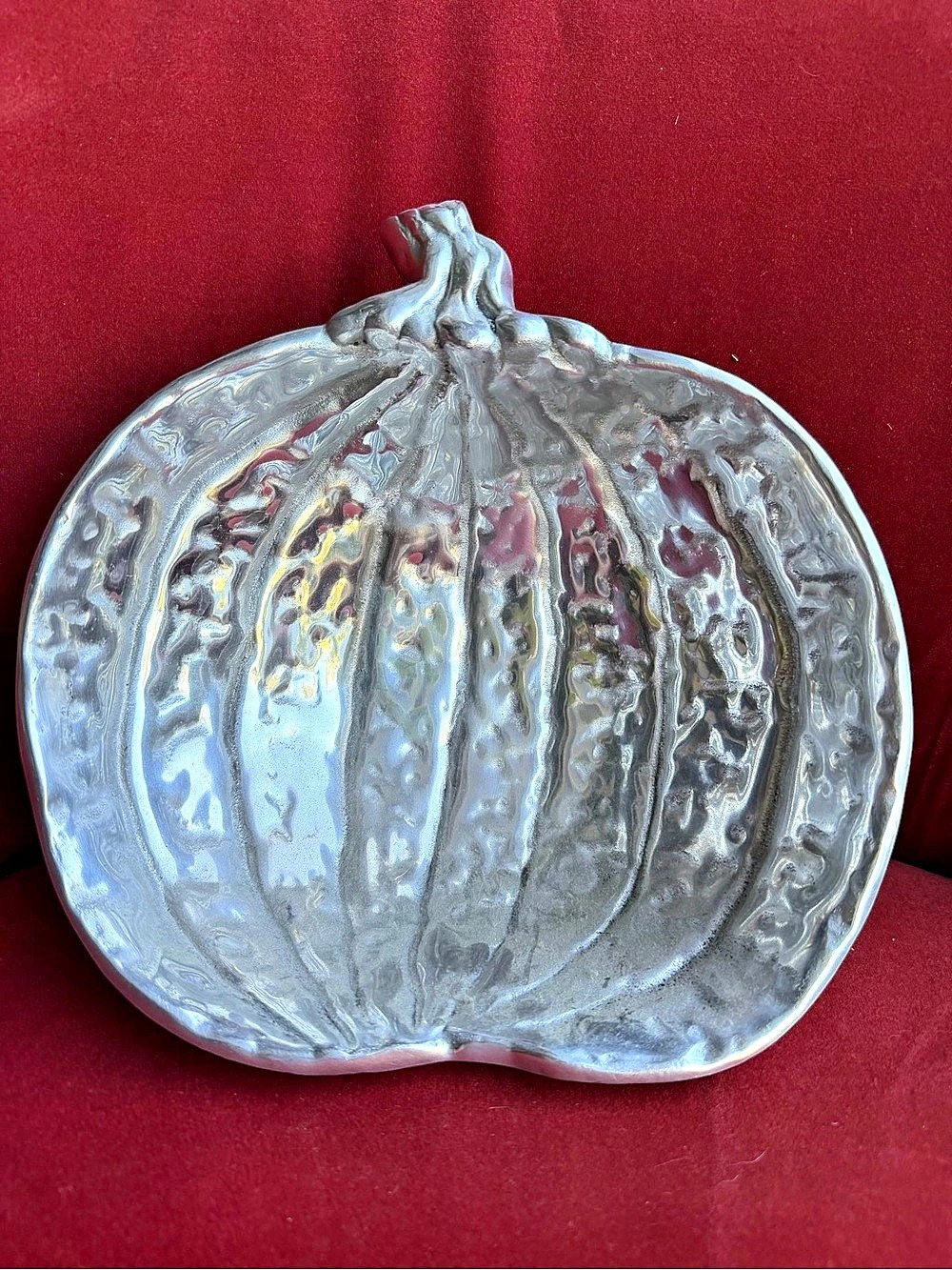 Silver Pumpkin Serveware